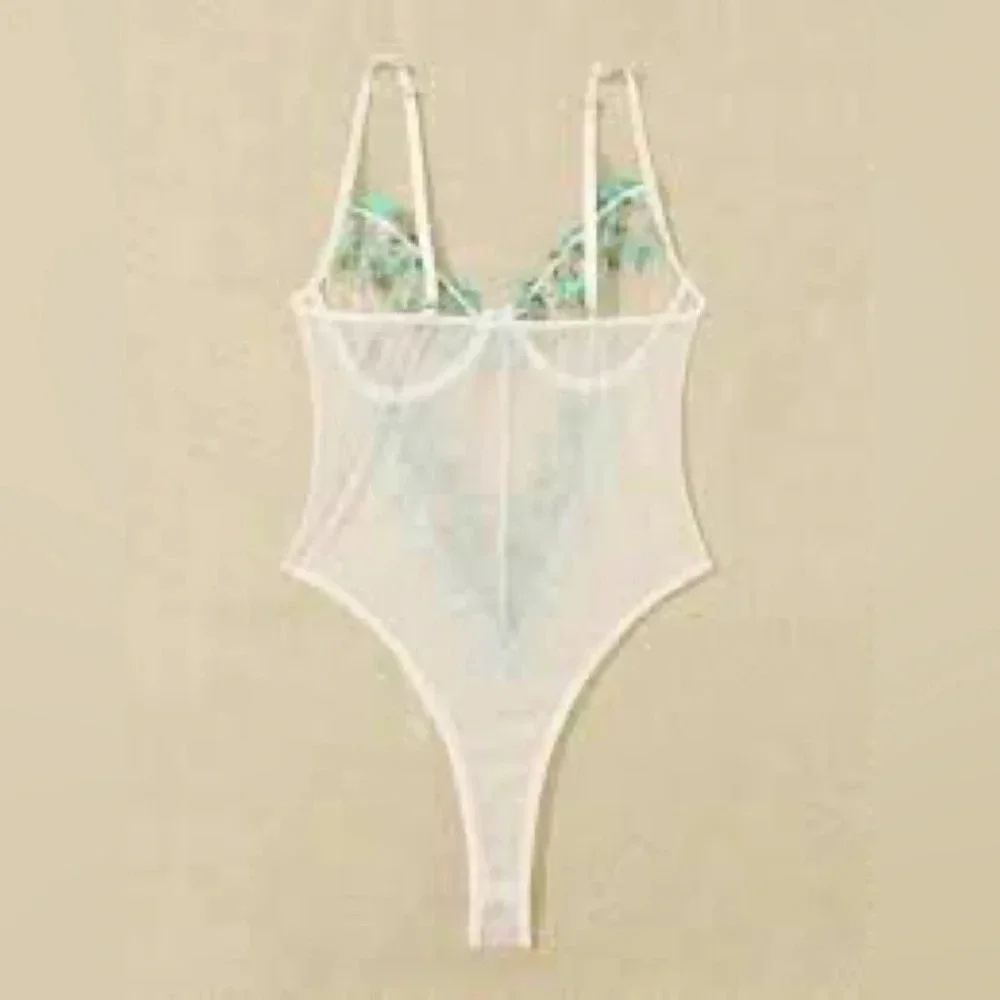 New Floral Sheer Secret Garden Bodysuit - Picture 4 of 5